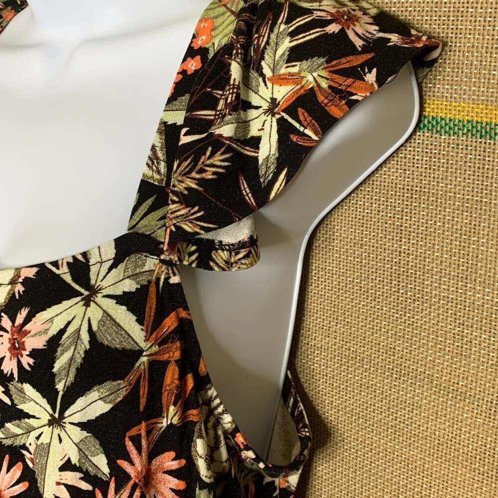 Dark tropical print dress Xhilaration - Picture 2 of 11